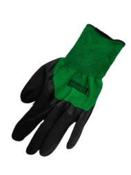 Перчатки прорезиненные Ударник Зелёные Арт-L310 (1уп/12пар)