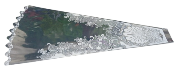 Конус мет/рис 40/80 Милана Белый (1уп/100шт) Цена за лист