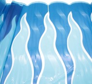 Пленка прозрачная с рисунком Рефлекс (Пламя) Сине-Голубая 70см/200гр