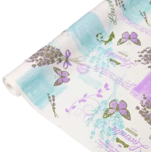 Бумага крафт Lavender Белый-Сирень-Бирюза-Фисташка 70см*10м