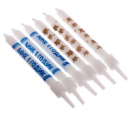 Свечи для торта Мне 1 годик Синие и Золотые 6шт 2725314