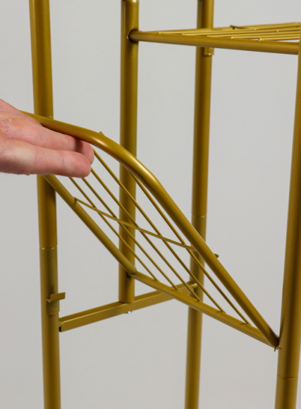 Стойка для цветов Greengo 4 полки Золото 82см Арт-10747742