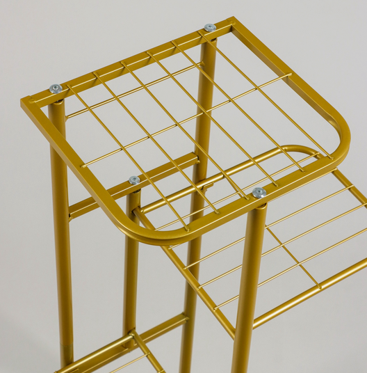 Стойка для цветов Greengo 4 полки Золото 82см Арт-10747742