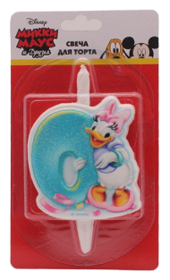 Свеча Цифра 0 Микки Маус 1307