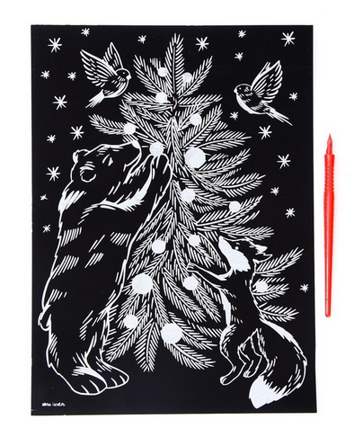 Гравюра Новогодняя А-4 22*33см Арт-4963441/442