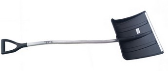 Лопата Снег пластиковая 600*490мм Аляска с алюминиевым Черенком и V-образной ручкой