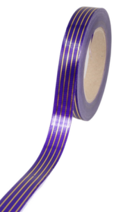 Лента Золот полоса Многополос 2см*50ярд Фиолетовая Лента Золот полоса Многополос 2см*50ярд Фиолетовая