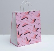 Сумочка пакет картон 280*320*150мм Best wishes Арт-4753245