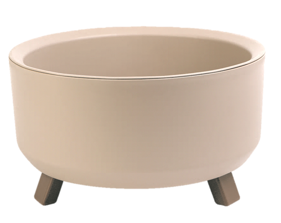 Горшок на ножках Грация прайм 2,25лит Пудровый Арт-4290 (D-19см)