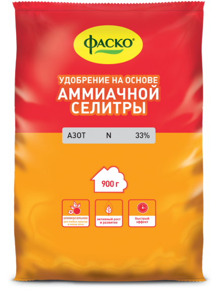 Удобрение Селитра Аммиачная 0,9кг ФАСКО (1уп/25шт) Удобрение Селитра Аммиачная 0,9кг ФАСКО (1уп/25шт)