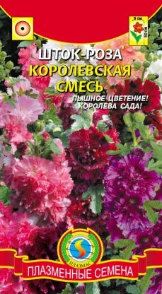 Цветы Шток-роза (Мальва) Королевская Смесь ЦВ/П (ПЛАЗМА)