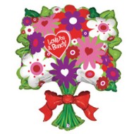 Шар фольгированный 34/86см Букет