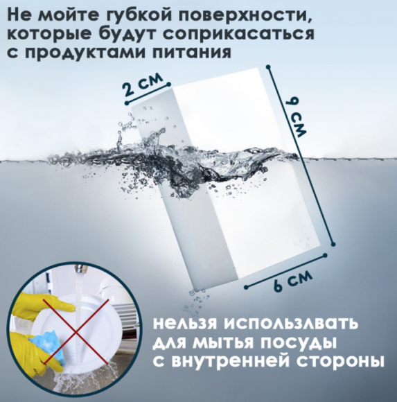 Губка супер очиститель Набор 12шт Арт-7651310