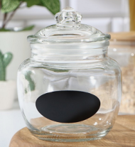 Банка для сыпучих продуктов Доляна Мио 600мл С местом под надпись Арт-2712866