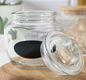 Банка для сыпучих продуктов Доляна Мио 600мл С местом под надпись Арт-2712866