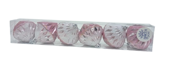 Ёлочное украшение (8см/6шт) Арт-№2264 Ёлочное украшение (8см/6шт) Арт-№2264