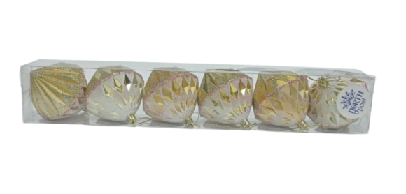 Ёлочное украшение (8см/6шт) Арт-№2264 Ёлочное украшение (8см/6шт) Арт-№2264