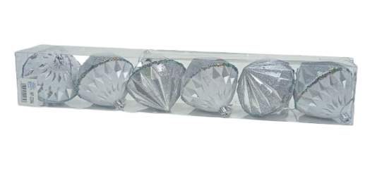 Ёлочное украшение (8см/6шт) Арт-№2264 Ёлочное украшение (8см/6шт) Арт-№2264