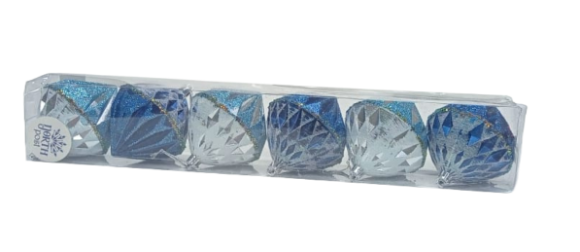 Ёлочное украшение (8см/6шт) Арт-№2264 Ёлочное украшение (8см/6шт) Арт-№2264