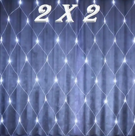 Электрогирлянда Штора Сетка 200*200см Белая Электрогирлянда Штора Сетка 200*200см Белая