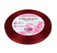 Лента Атласная 6мм*25ярд Бордовая