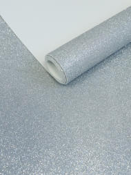 Фоамиран 1,8мм Глиттер Серебро 60*70см (1уп/10шт)