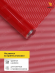 Пленка прозрачная с рисунком Плиссе Красная 70см/8м Пленка прозрачная с рисунком Плиссе Красная 70см/8м