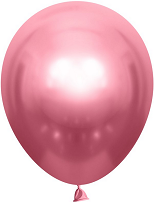 Шар латексный 12/30см хром Розовый 1уп/50шт