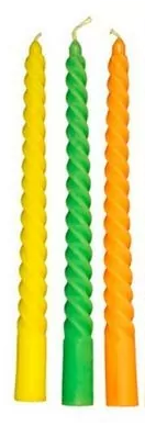 Свеча Ароматизир витая МИКС 50гр (1уп/60шт)