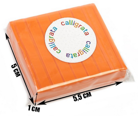 Полимерная глина Calligrata 50гр Оранжевая Арт-1301023