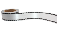 Лента Дубки по краю 5см*50ярд Простая Серая Россия