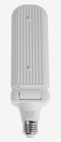 Фитолампа светодиодная Двухлепестковая складная E27 16-ВТ 220В Арт-7391122