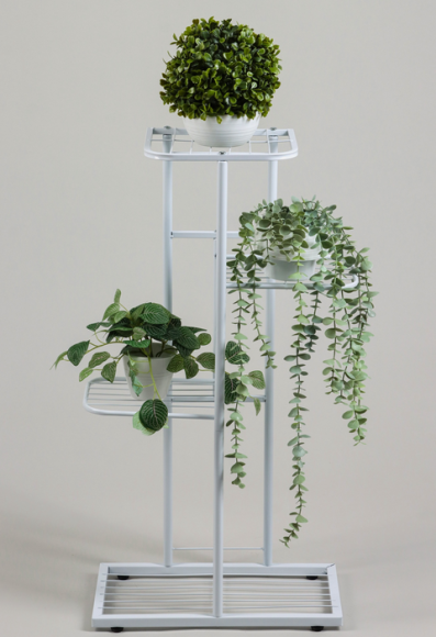 Стойка для цветов Greengo 4 полки Белая 82см Арт-10747741