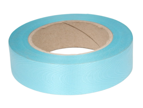 Лента Простая Тиснение дерево 3см*50ярд Голубая