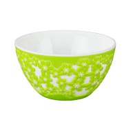 Салатник пластик Дольче Вита 0,5лит кругл Бел-Зелён Арт-М-5357 (БАШ)
