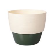 Горшок Валенсия 2,5лит Ваниль-Нефрит D-17,5см (с дренажной системой)