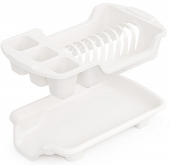 Сушилка пластиковая для посуды со Сливом Арт-М-6242 Н-42*25см