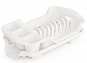 Сушилка пластиковая для посуды со Сливом Арт-М-6242 Н-42*25см