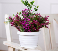 Горшок Толедо 17,4лит D-36см Белый с поддоном