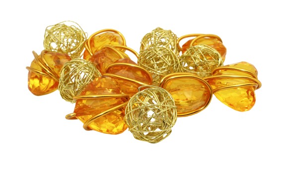 Камешки кристалы золото KR-8981