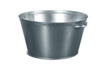 Таз Оцинкованный 26лит Круглый (D-44см)