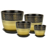 Кашпо Бутон №-РС-24 Ритм Бронза №4 (D-21см) Кашпо Бутон №-РС-24 Ритм Бронза №4 (D-21см)