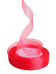 Лента Органза 15мм*25ярд Винная