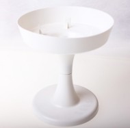 Поддон для Пиафлора на ножке Белый 13*14см