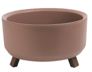 Горшок на ножках Грация прайм 2,25лит Мокачино Арт-4291 (D-19см)