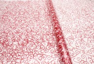 Пленка прозрачная с рисунком Гипсофила Вернисаж Красно-Белый 70см/200гр