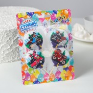 Свечи для торта Мотоциклы 4шт Арт-3639381