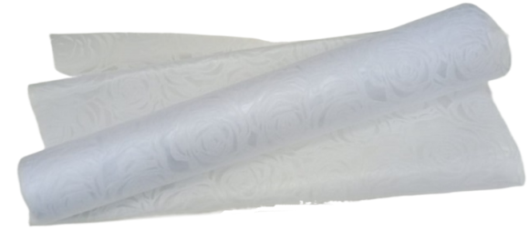 Фетр Мягкий РОЗЫ Белые 55см*4,5м