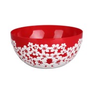 Салатник пластик Дольче Вита 0,5лит кругл Бел-Красный Арт-М-5358 (БАШ)