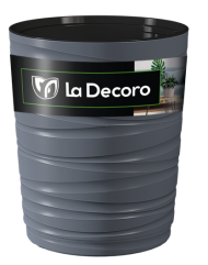 Горшок Модерн медиум 15лит/Н-360мм Антрацит (с дренажной системой)